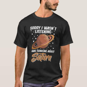Camiseta Anel do Planeta Saturno Sistema Solar Gás Atmosfer