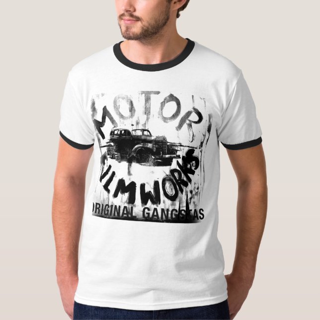 Camiseta Anel-T de Moto da ARTE de JOE MORRIS (Frente)