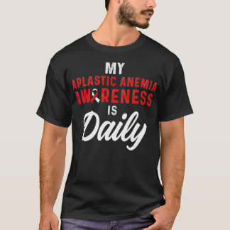Camiseta Anemia aplástica Sobrevivência Diária Anêmica