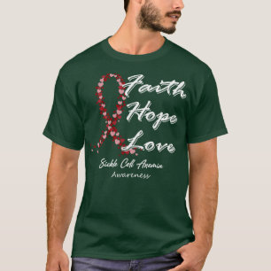 Camiseta Anemia Célula Falsiforme Sensibilização Fé Esperan