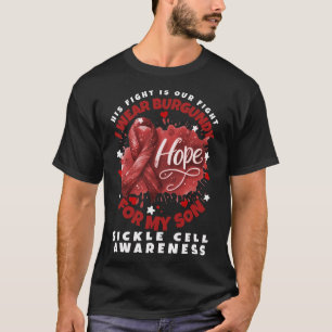 Camiseta Anemia Célula Falsiforme Veste Borgonha Para O Meu
