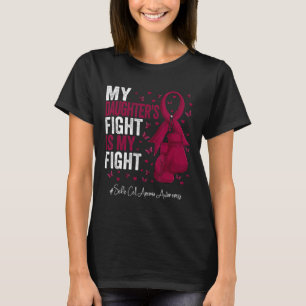 Camiseta Anemia das Células Falciformes da Filha Burgundia