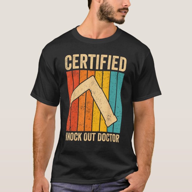 Camiseta Anestesiologista Anestesiologia Certified Knock Ou (Frente)
