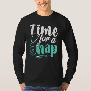 Camiseta Anestesiologista Anestesiologia Hora de uma Soneca
