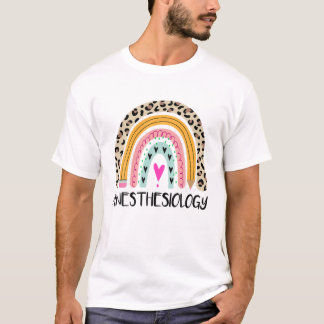 Camiseta Anestesiologista Arco-Íris Anestesia Cardíaca Médi