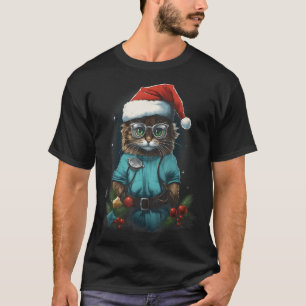 Camiseta Anestesiologista Gato Engraçado Medicina D