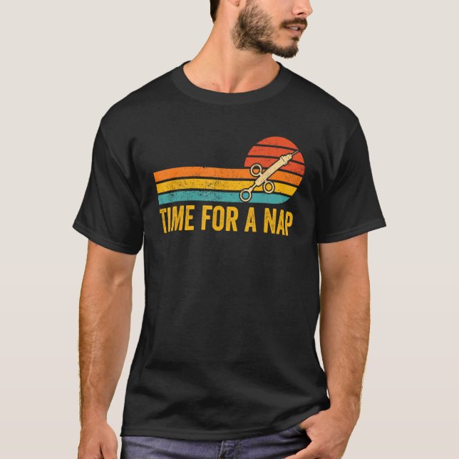 Camiseta Anesthesiologist Anesthesiology Time for A Nap (Frente)