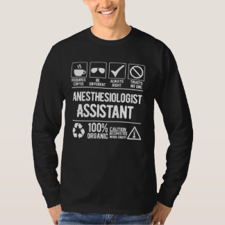Camiseta Anesthesiologist Assistant Job Title Quote Coworke