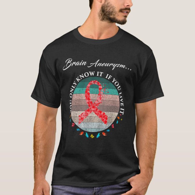 Camiseta Aneurysm Warrior, estou bem 1 (Frente)