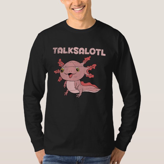 Camiseta Anfíbio Mexicano Talksalotl Axolotl (Frente)