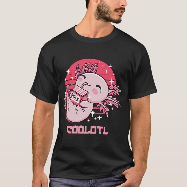 Camiseta Anfíbios do Salamandra Humor do Axolotl (Frente)