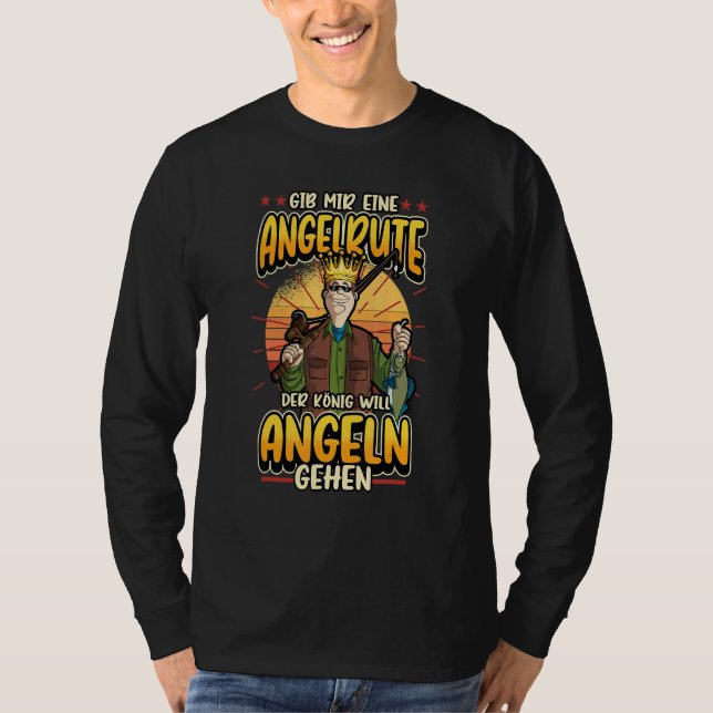 Camiseta Angel Angler Gib Mir Eine Rod De Pesca (Frente)