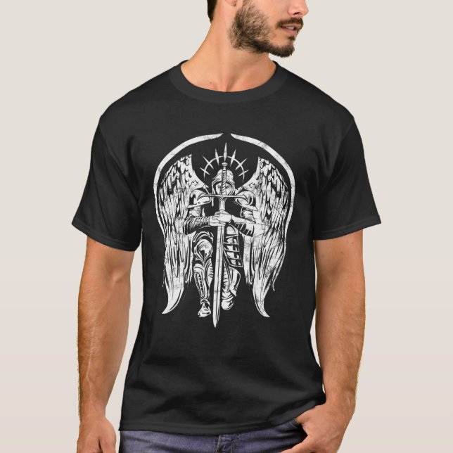 Camiseta Angel Archangel Michael Warrior (Frente)