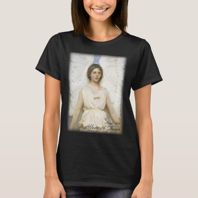 Camiseta Angel by Abbott Thayer, Vintage Victorian Fine Art (Frente)