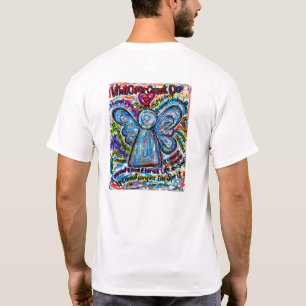 Camiseta Angel Cancer colorida (Angel Back & Poem)
