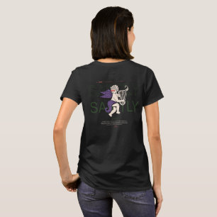 Camiseta Angel com Harp Retro Vintage Design Salateral