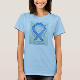 Camiseta Angel da Fita de Sensibilização para o