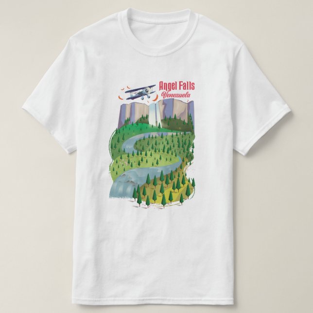 Camiseta Angel Falls Venezuela (Frente do Design)