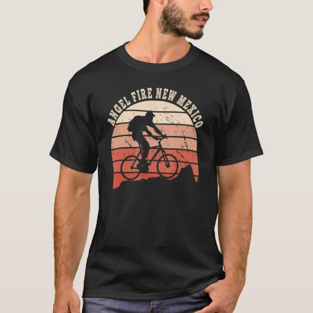 Camiseta Angel Fire New Mexico Biking Bikers Cyclis (Frente)