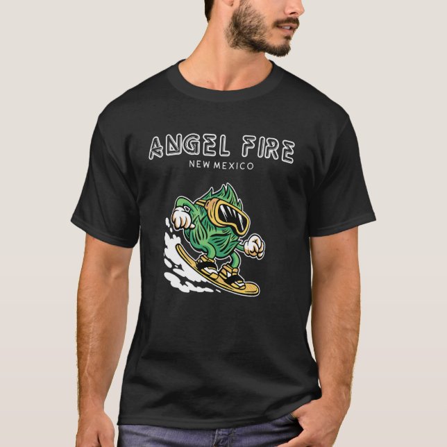 Camiseta Angel Fire New Mexico Snowboard Beers Saltos (Frente)