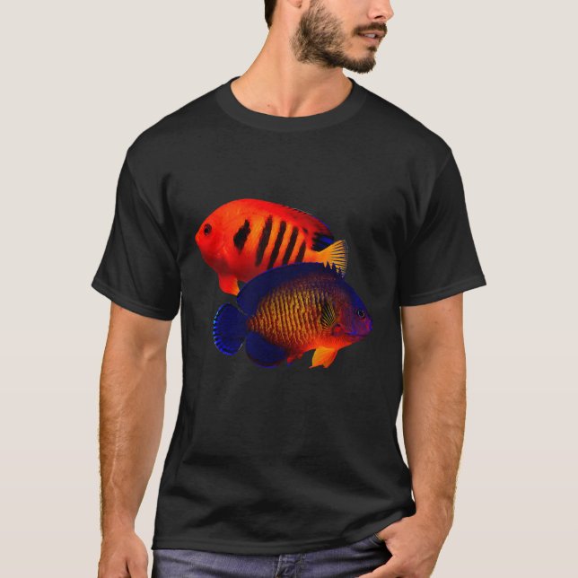 Camiseta Angel Fish Coral Beauef Reef Saltwater Fish Tank (Frente)