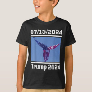 Camiseta Angel Flag No Trump Rally , Trump 07_13_2024 Mirac