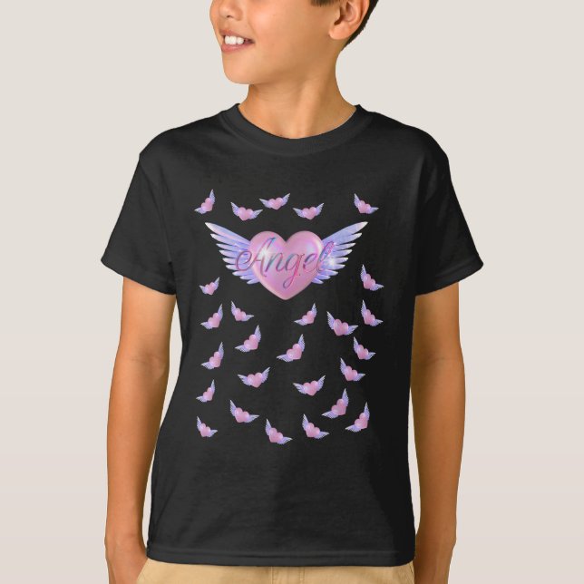 Camiseta Angel Heart Com Asas (Frente)