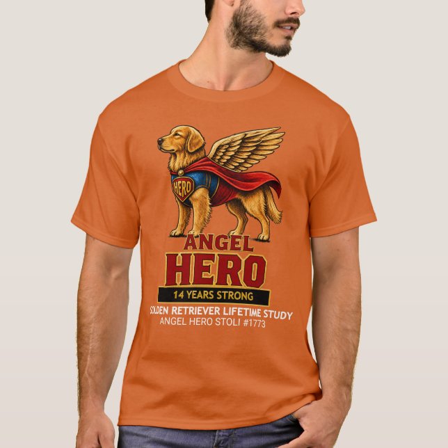Camiseta ANGEL HERO escuro  (Frente)