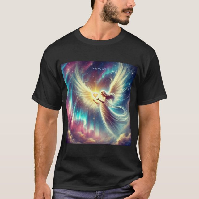 Camiseta Angel Love Glow Mens Tshirt (Frente)