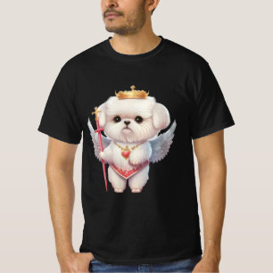Camiseta Angel maltesa Puppy, amantes de cães maltes e dono