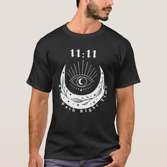 Camiseta Angel Number 1111 Right Path Roght Time The Eye Mo (Frente)