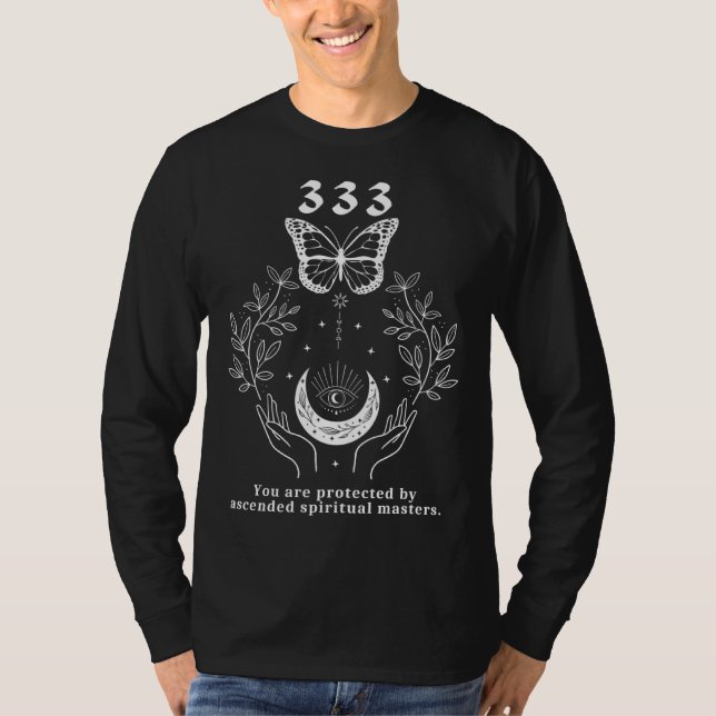 Camiseta Angel Number 333 You Are Protected by Spiritual Ma (Frente)