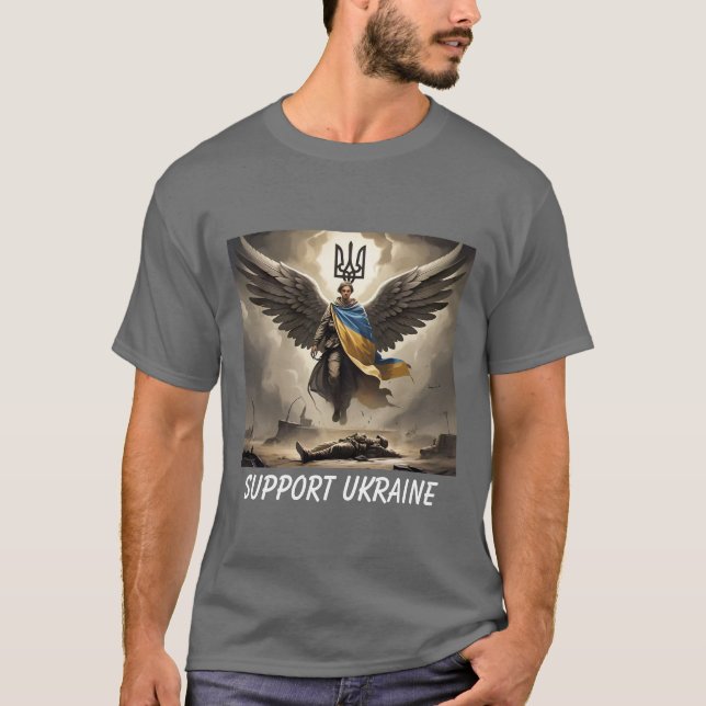 Camiseta Angel of Ucrânia Resilience United24 T-shirt (Frente)