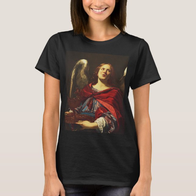 Camiseta Angel Segurando o navio e a toalha (Frente)