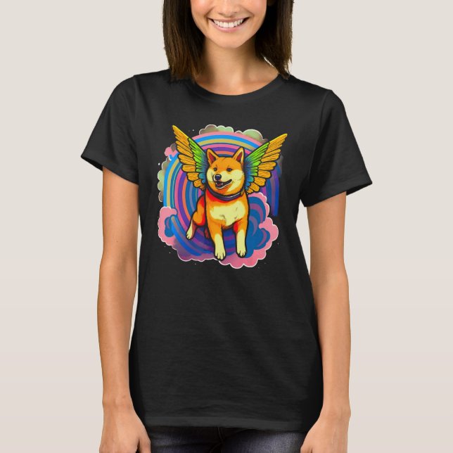 Camiseta Angel Shiba Inu Dog (Frente)