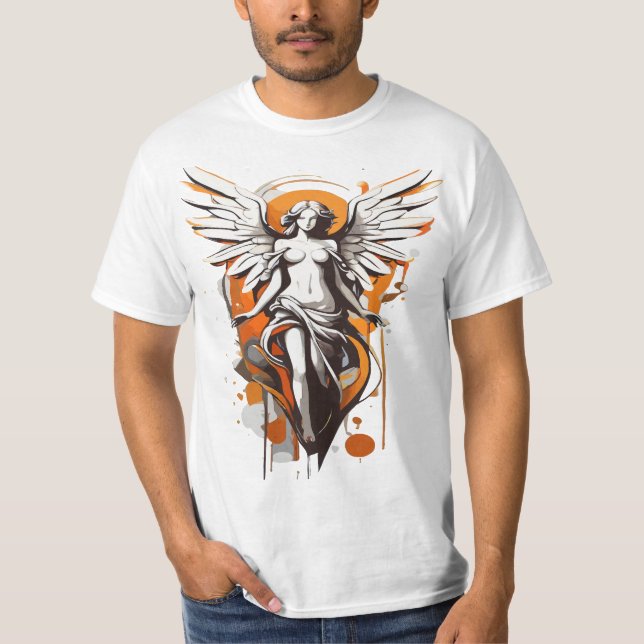 Camiseta angel shirt creative modern (Frente)