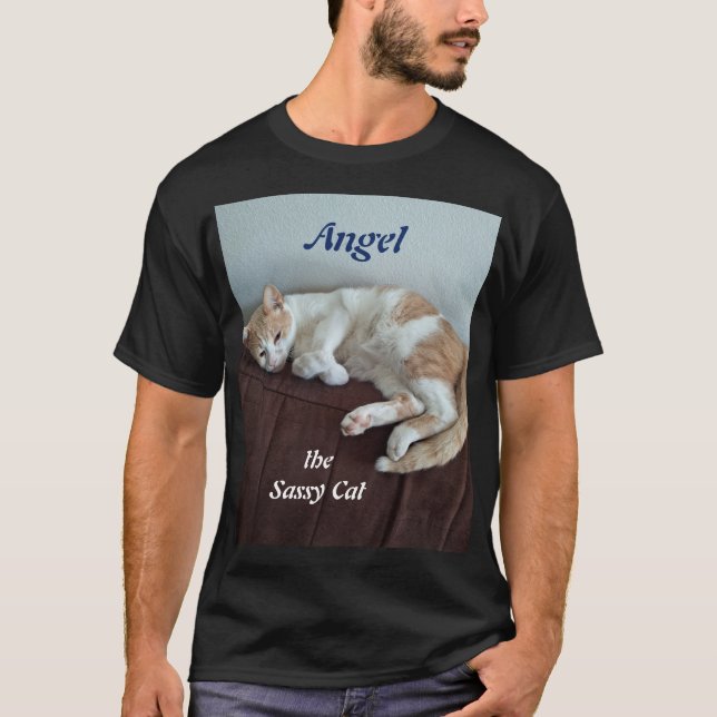 Camiseta Angel the Sassy Cat (Frente)