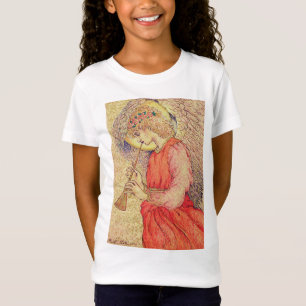 Camiseta Angel Tocando um Flageolet