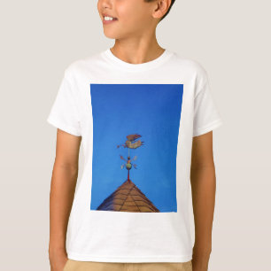 Camiseta Angel Weather Vane Bright Blue Sky