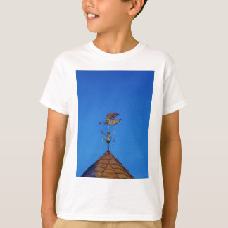 Camiseta Angel Weather Vane Bright Blue Sky