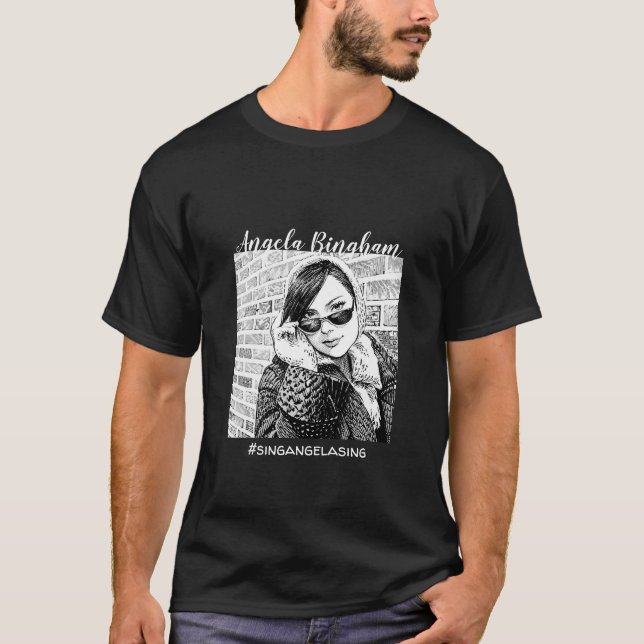 Camiseta Angela Bingham #singangelasing T-Shirt (Frente)