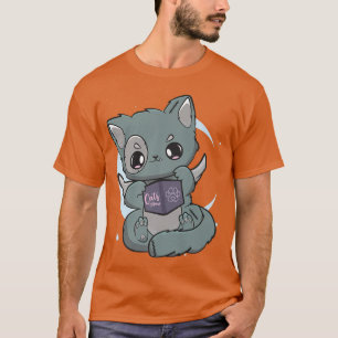Camiseta Angelcore Cat Witchy Pastel Goth Book Lover Neko P