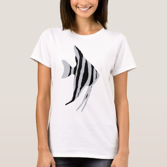 Camiseta angelfish de água doce (Frente)