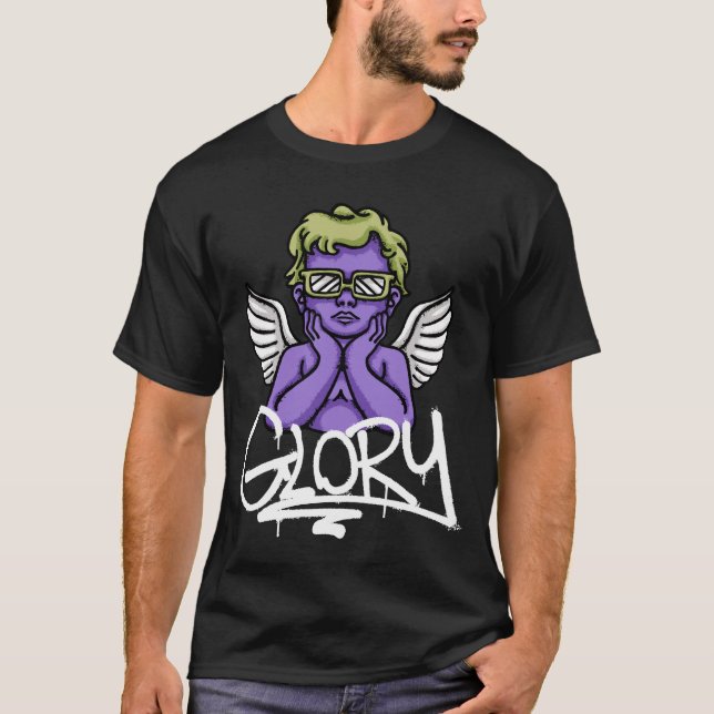 Camiseta Angelic Figure With Sunglasses streetwear (Frente)
