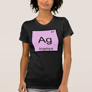 Camiseta Angelique Nome Química Elemento Tabela Periódica