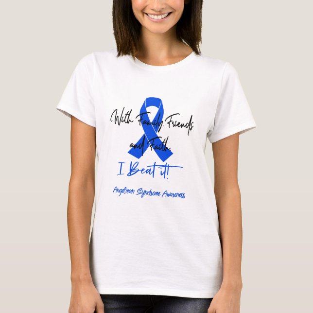 Camiseta Angelman Syndrome Awareness Ribbon Support Gifts (Frente)