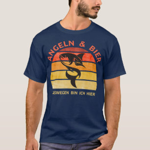 Camiseta Angeln und Bier Porque Caixa Ich Aqui