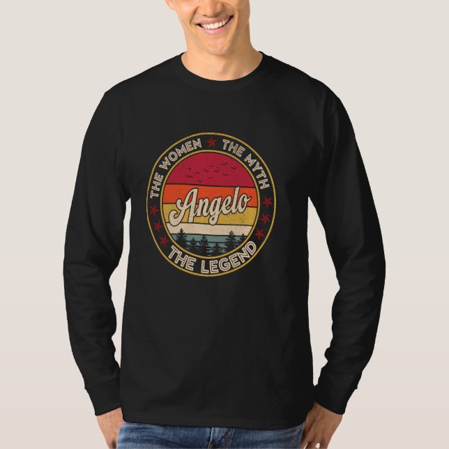 Camiseta Angelo As Mulheres O Mito A Lenda (Frente)