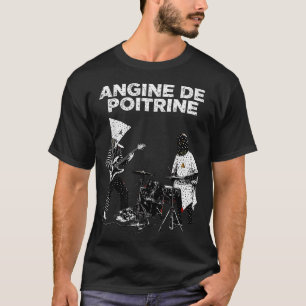 Camiseta Angine de Poitrine Banda de Música Vintage