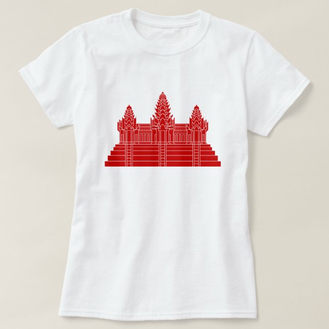 Camiseta Angkor Wat Ver.2.0. Khmer Temple (Frente do Design)